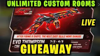 Evo Thompson Giveaway | Free Fire Live Giveaway | FF Live