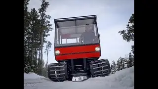DIY snowcat build first snow test