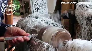 NZ WOODTURNING MAKES A MATCHSTICK LIGHT FROM RESIN AND WOOD!