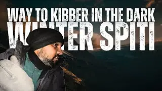 Way to Kibber in the Dark Snowy Mountains | Mumbai to Spiti Ride | In search of Snow Leopard |