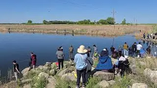 Hot hot spot fishing in Devil lake North Dakota kev 2 #hmong #fishing #lifestyle #youtube #video