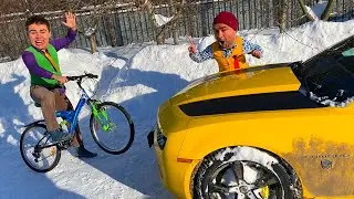 Самое смешное видео - Полиция и пожарные спорят, пока семья владельцев Camaro всё это снимает на ...