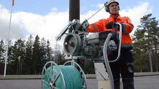 Line machine (overhead cable winch) 2060 - Set up instruction