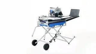 Kobalt 10-in Wet Tabletop Sliding Table Tile Saw with Stand