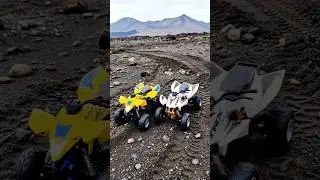 Volcanic Sand ATV Adventure: Suzuki Quad Racer vs Honda TRX #shorts #ATV #OffRoad #Diecast