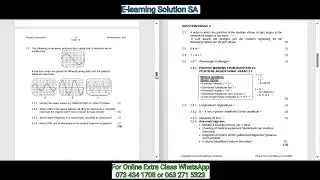 Grade 10 Physical Sciences Physics Term 4 | Final Exam Paper 1 of 2025