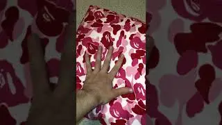 Pink Bape pillow