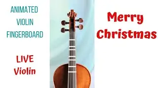 MERRY CHRISTMAS 🎄by Ed Sheeran and Elton John * Animated Violin FINGERBOARD * Live Violin Tutorial