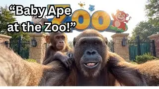 Adam Takes Baby Ape chase to the Zoo! 🦁🐧 You Won&rsquo;t Believe What Happened!