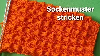 einfaches Sockenmuster stricken