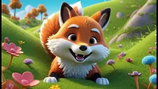 Fuzzy Fox Slides Down Fast | Speedy Forest Song for Kids | Nursery Rhymes in English
