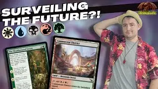 ☀️🌊ATRAXA WITH SURVEIL IS GOOD?!? 💀🔥🌳 | 5C Domain | Standard Bo3 Gameplay | MTG Arena Deck Tech