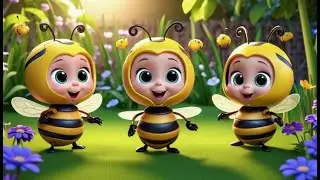 Four Little Bees Buzz the Alphabet + More Nursery Rhymes & Kids Songs