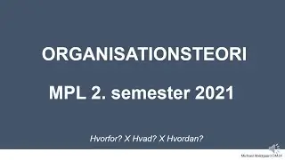 1-1 Organisation Intro MPL 2021