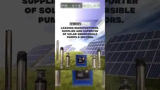 Solar Submersible water pump and controller supplier in India.