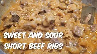 Sweet and Sour Beef Short Ribs #recipe #dinner #chinesefood 