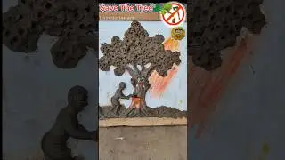 Save The Tree 🌳clay craft #viralvideo #shorts #laxmidharart #tree #savetree