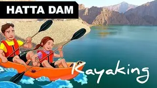 Hatta Dam with Spectacular Mountain views and Kayaking - HD Video