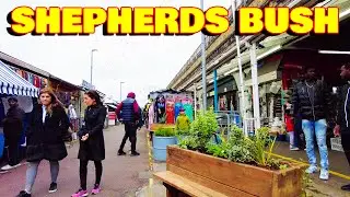 Shepherd's Bush: A Walking Adventure through West London's Diverse Community - April 2023 (4K)