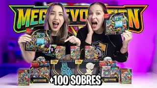 ¡ABRIMOS +100 SOBRES de MEGA EVOLUTION de Pokémon TCG! 💥 | Alex y Tely