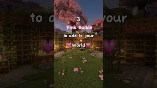 3 Cherry Blossom Builds💗🌸 #minecraftshorts #minecraft #mincraftbuild