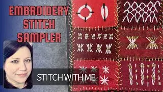 Stitch Sampler - How To Make Stitched Art Using Fabric Scraps #stitching #embroidery #slowstitching