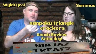NITNSE Reviews Japanese Snack review Ninjaz Treatz: Sanpaku triangle crackers