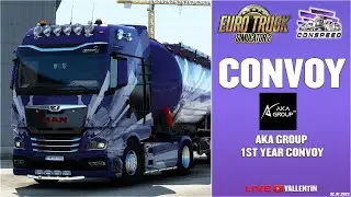 🔴 LIVE &bull; Euro Truck Simulator  2 : Conspeed Convoy : 🚚 AKA GROUP 1ST YEAR CONVOY🚚