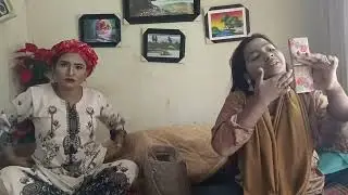 A little mischief while applying makeup | Binodoner Dunia