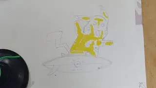 Inking  a surfing Pikachu, time lapse. #quickvids A wild Pikachu V-Lax has a appeared +🎸🎸🎶🎶