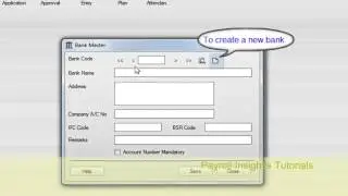 Add/Edit Bank Master