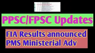 FIA Results I PMS Ministerial adv I Ppsc adv 16 I IB Results I Competest