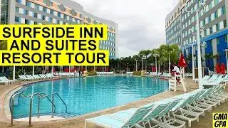 Surfside Inn And Suites Hotel Tour At Universal's Endless Summer Resort - Pool, Restaurant, Shuttle