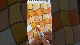 Day-140. Let's call it skin🧴 to orange🧡 colours and doodling🕊️♾️😅... #artreels   #shorts#zen#fyp