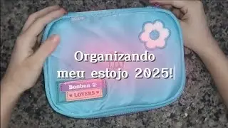 Organizando meu estojo 2025! 📚