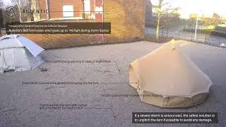 Storm Eunice at Autentic's Belgian Test Site | Autentic Luxury Cotton Canvas Tents