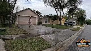 Pressure washing time lapse - Driveway