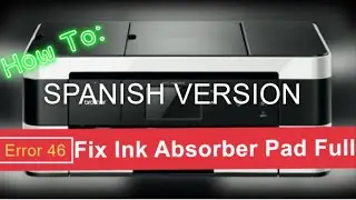 C&oacute;mo reparar la almohadilla del absorbedor de tinta llena (error 46) en la impresora Brother