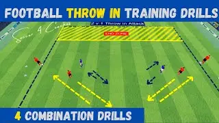 Football Throw in Training Drills / 4 Combination Drills
