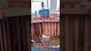 Innovative Concrete Foundation Lifting Machine with Excavator 🚜🏗️ #machine #tech #heavymachinery