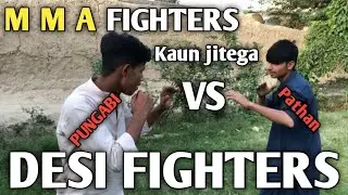 MMA fighters desi fight pungabi vs pathan