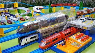 Plarail Shinkansen ☆ Construction of multi-purpose Takara Tomy 3-lane Subway Base Control Center