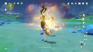 Ninguang DPS showcase vs Pyro agent Fatui