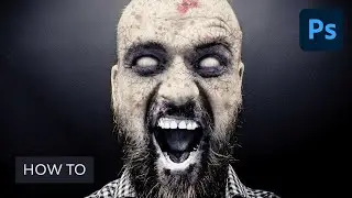 How to Make Terrifying Zombie Portrait in Photoshop (With an Action)