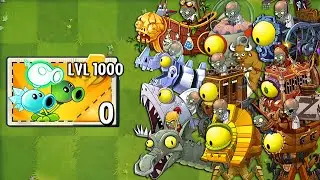 All PEA Plants LEVEL 1000 Power-Up vs ALL Final Bosses Fight! - PvZ 2 Final Bosses
