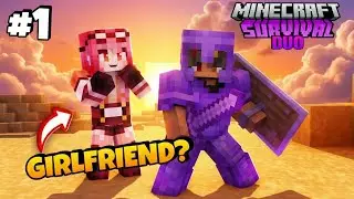 Minecraft PE Survival Series Ep 1 (2026) | Duo Survival with my GIRL FRIEND? ! 😎 | NOY Zyno