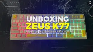 Zeus Wired Gaming Keyboard Multi Colors Mixing 98 Keys USB Mechanical Feel Keyboard With Volume Knob