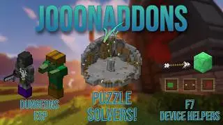 Hypixel Skyblock: JooonAddons V4 (DUNGEONS V3! Dungeons ESP, Auto F7 Device, Puzzles & More!)