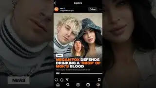 Megan Fox admits to drinking blood