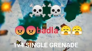 #1V4 #grenade #1000yt || SINGLE GRENADE 1V4 || #OP #PUBG